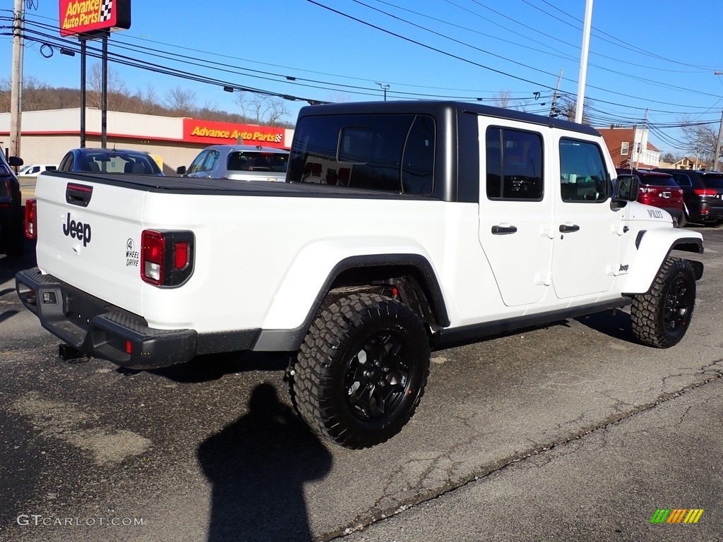 2023 Gladiator Willys 4x4 - Bright White / Black photo #6