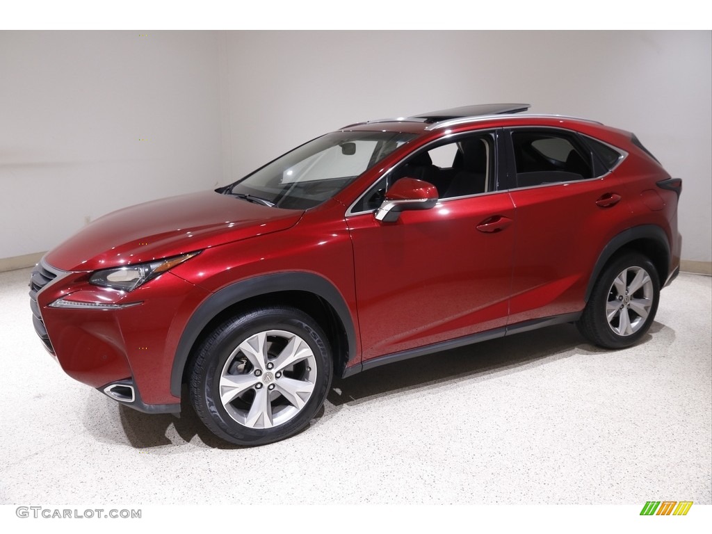2017 NX 200t AWD - Matador Red Mica / Black photo #3