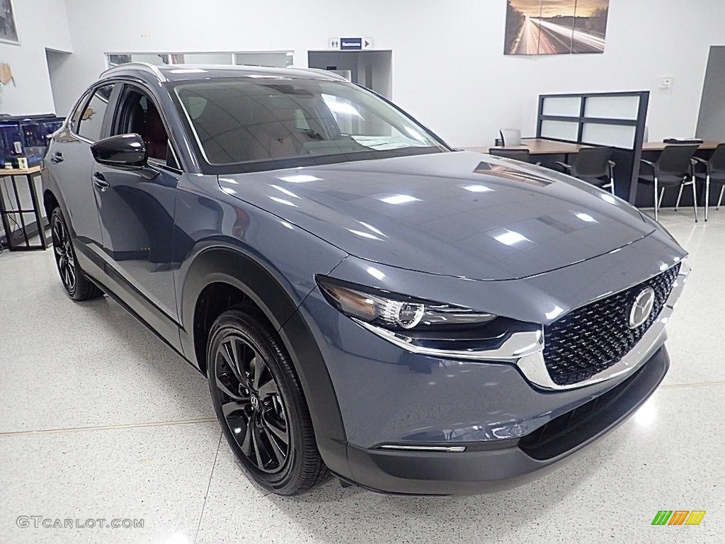 2023 CX-30 S Preferred AWD - Polymetal Gray Metallic / Red photo #7