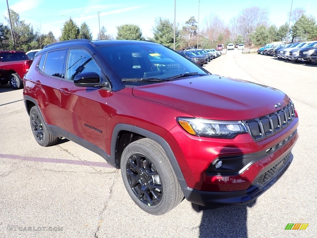Velvet Red Pearl 2022 Jeep Compass Altitude 4x4 Exterior Photo #145267993