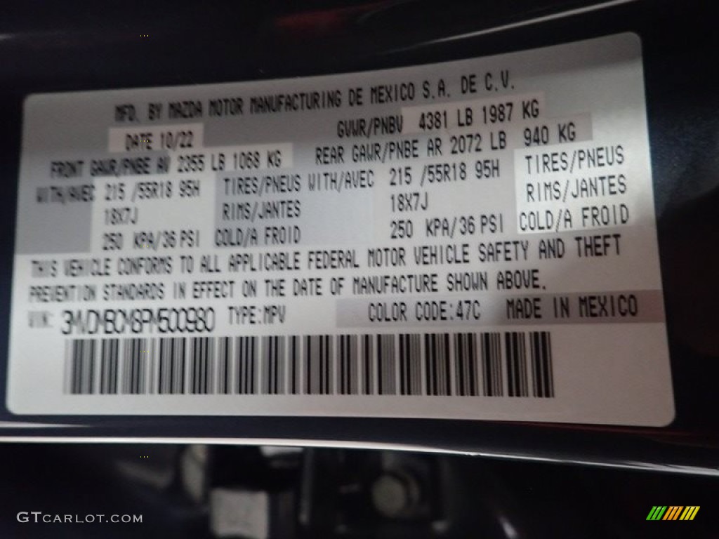 2023 CX-30 Color Code 47C for Polymetal Gray Metallic Photo #145268095