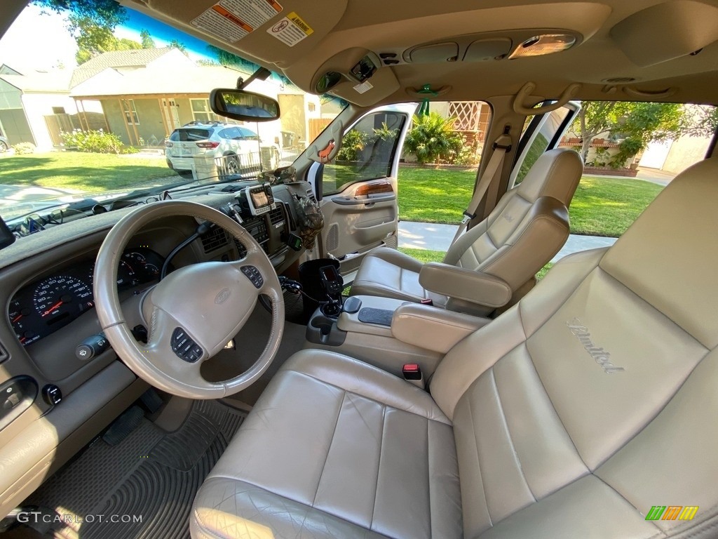 Medium Parchment Interior 2002 Ford Excursion Limited 4x4 Photo #145268395