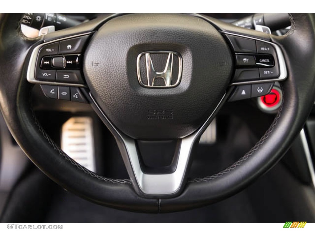 2021 Honda Accord Sport Black Steering Wheel Photo #145268428