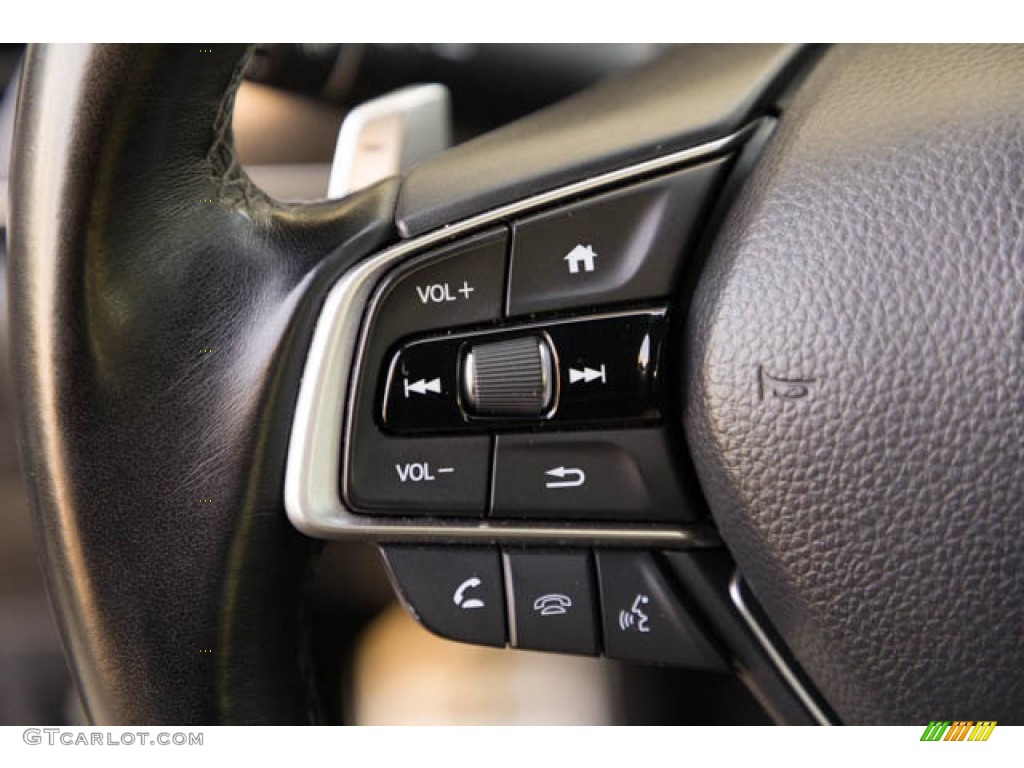 2021 Honda Accord Sport Black Steering Wheel Photo #145268446