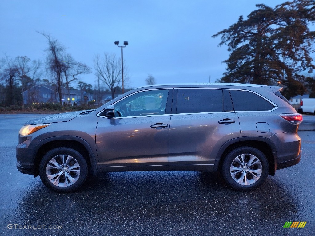 2015 Highlander XLE AWD - Predawn Gray Mica / Black photo #3