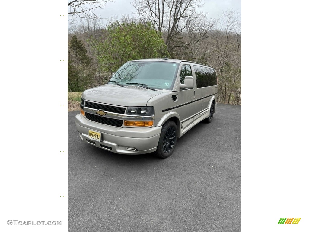Silver Ice Metallic 2021 Chevrolet Express 2500 Passenger Conversion Van Exterior Photo #145272128