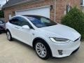 Pearl White Multi-Coat 2017 Tesla Model X 75D Exterior