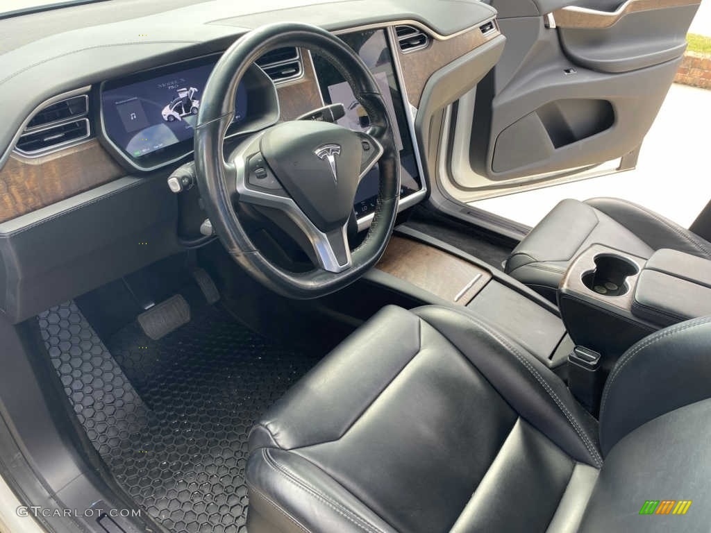 Black Interior 2017 Tesla Model X 75D Photo #145272896