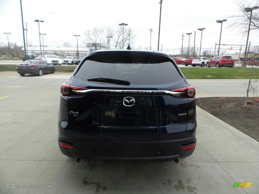 2023 CX-9 Touring Plus AWD - Deep Crystal Blue Mica / Black photo #5