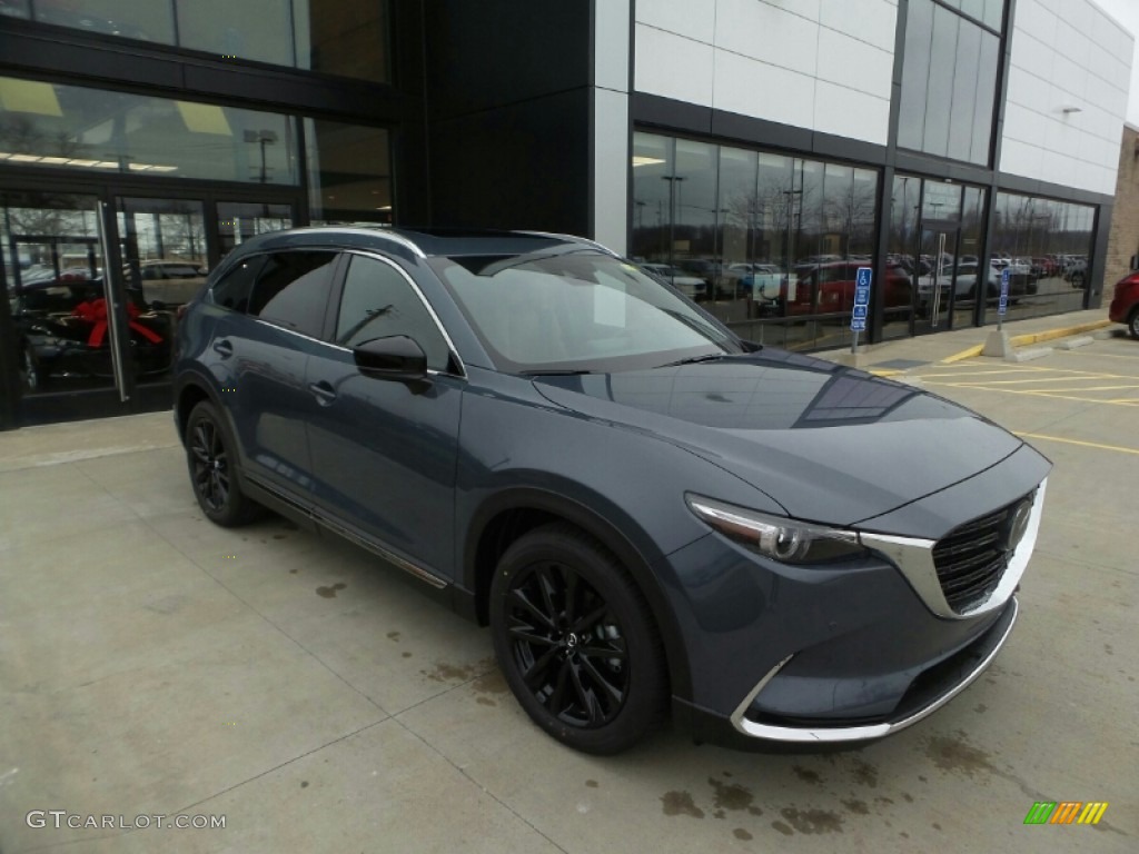 2023 CX-9 Carbon Edition AWD - Polymetal Gray Metallic / Red photo #1