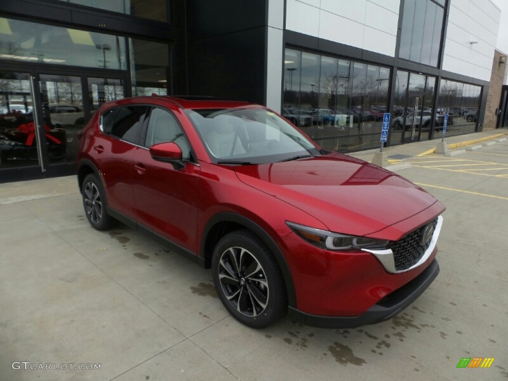 2023 CX-5 S Premium Plus AWD - Soul Red Crystal Metallic / Parchment photo #1