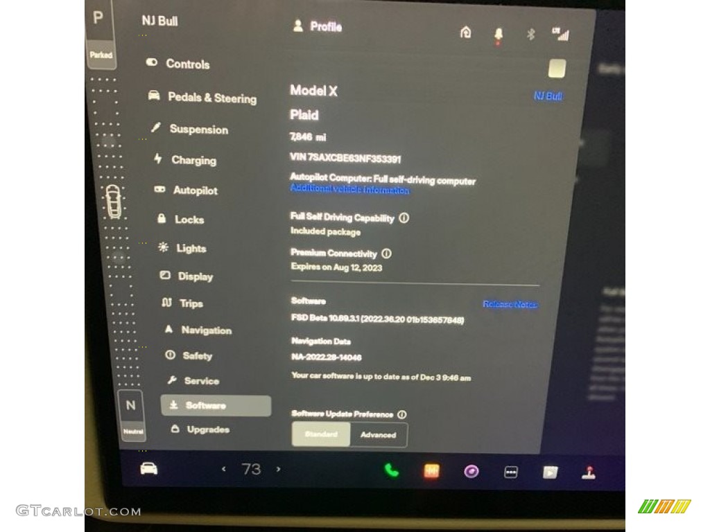 2022 Model X Plaid - Red Multi-Coat / Cream photo #11