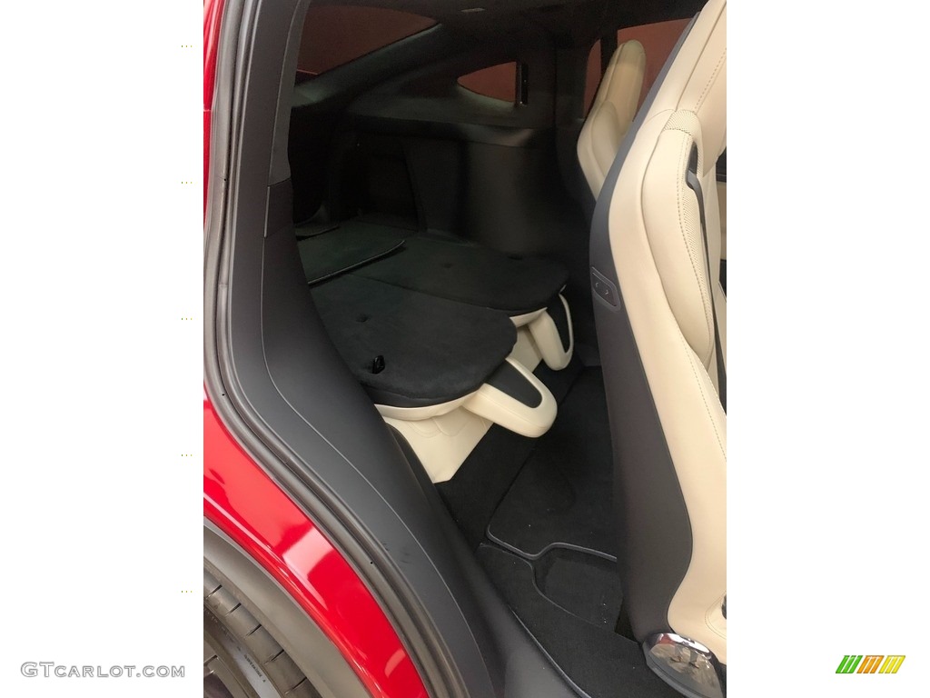2022 Model X Plaid - Red Multi-Coat / Cream photo #15