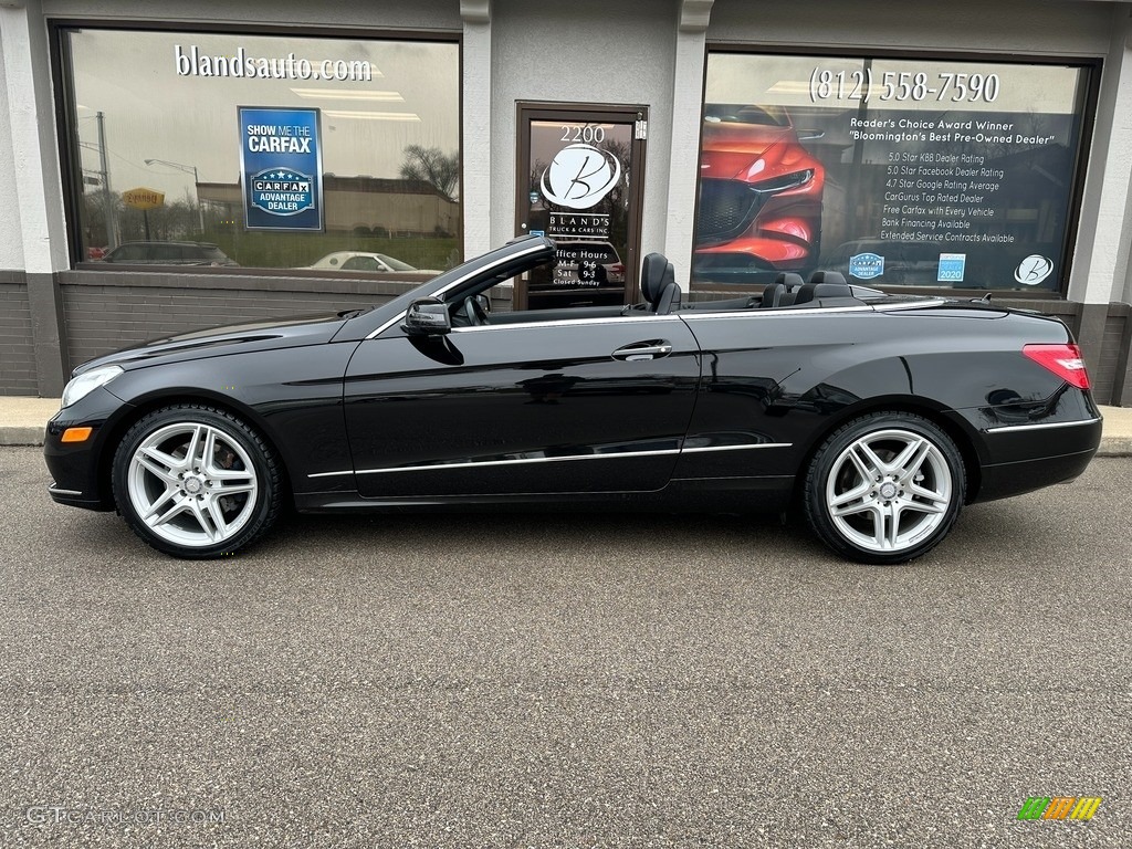 2011 E 350 Cabriolet - Obsidian Black Metallic / Black photo #1
