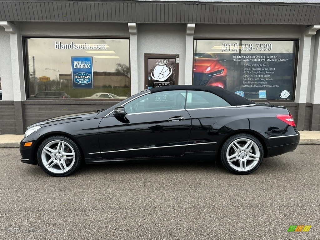2011 E 350 Cabriolet - Obsidian Black Metallic / Black photo #2