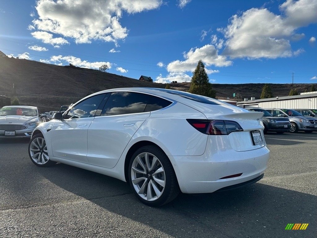 2019 Model 3 Long Range - Pearl White Multi-Coat / Black photo #5
