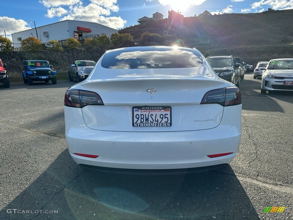 2019 Model 3 Long Range - Pearl White Multi-Coat / Black photo #6