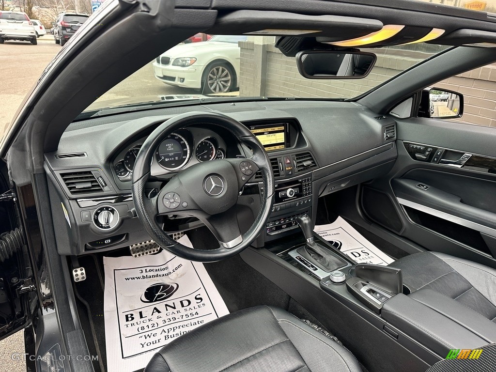 2011 E 350 Cabriolet - Obsidian Black Metallic / Black photo #9