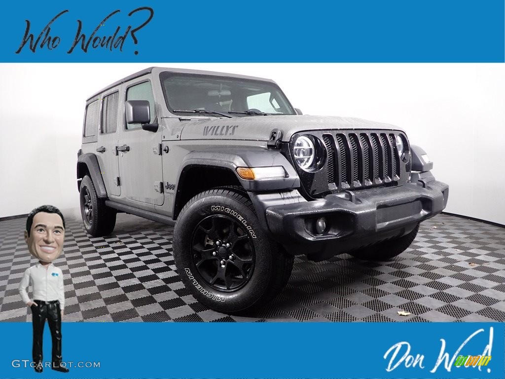 2020 Wrangler Unlimited Willys 4x4 - Sting-Gray / Black photo #1