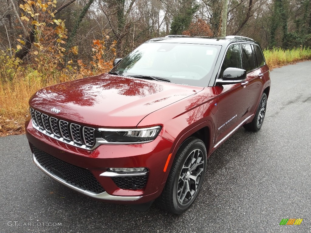 Velvet Red Pearl 2022 Jeep Grand Cherokee Summit Reserve 4XE Hybrid Exterior Photo #145277594