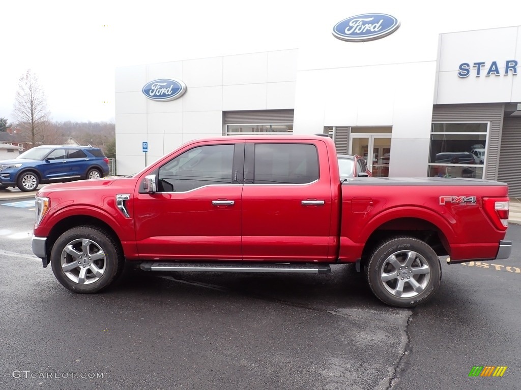 2021 F150 Lariat SuperCrew 4x4 - Rapid Red / Black photo #2