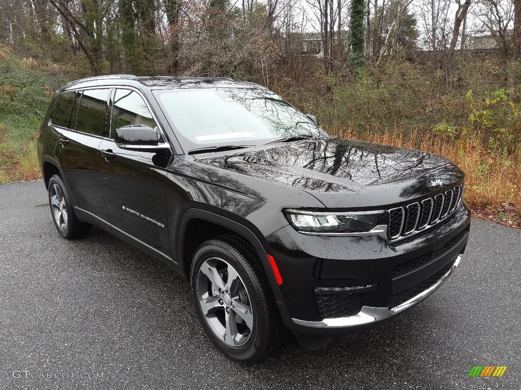 Diamond Black Crystal Pearl 2023 Jeep Grand Cherokee L Limited 4x4 Exterior Photo #145278678