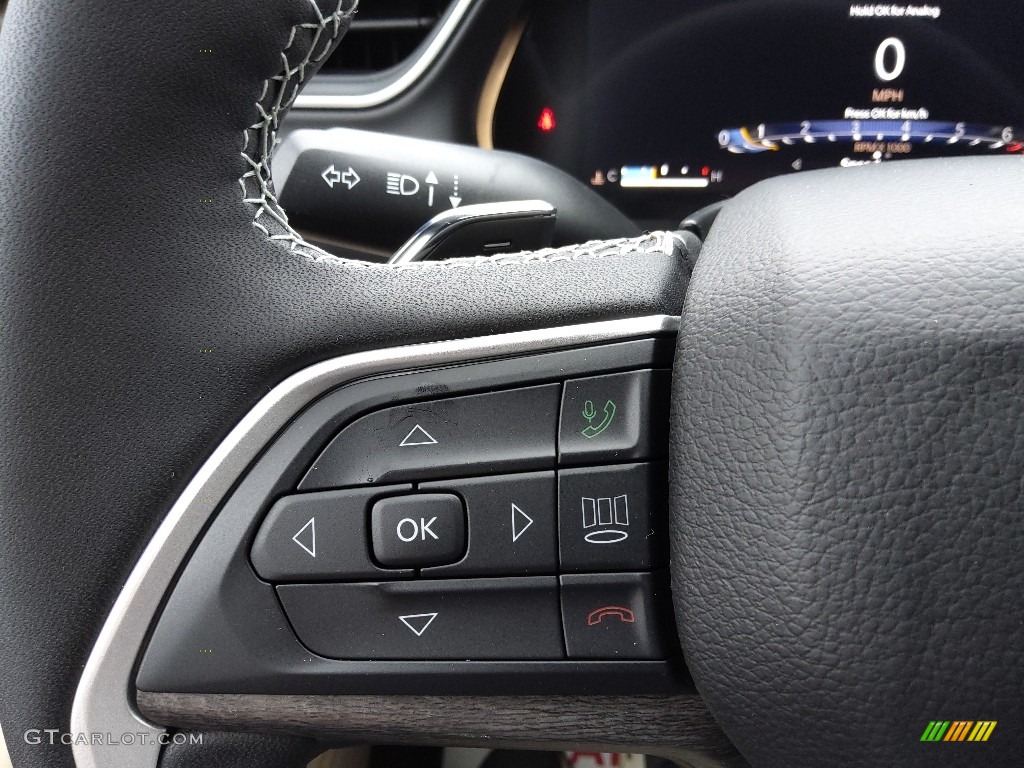 2023 Jeep Grand Cherokee L Limited 4x4 Wicker Beige/Global Black Steering Wheel Photo #145279094