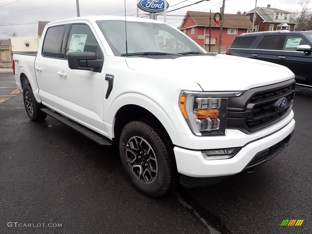 2022 F150 XLT SuperCrew 4x4 - Oxford White / Black photo #7