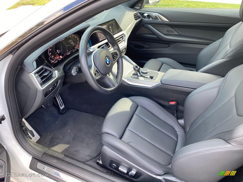 Black Interior 2021 BMW 4 Series M440i xDrive Coupe Photo #145279619