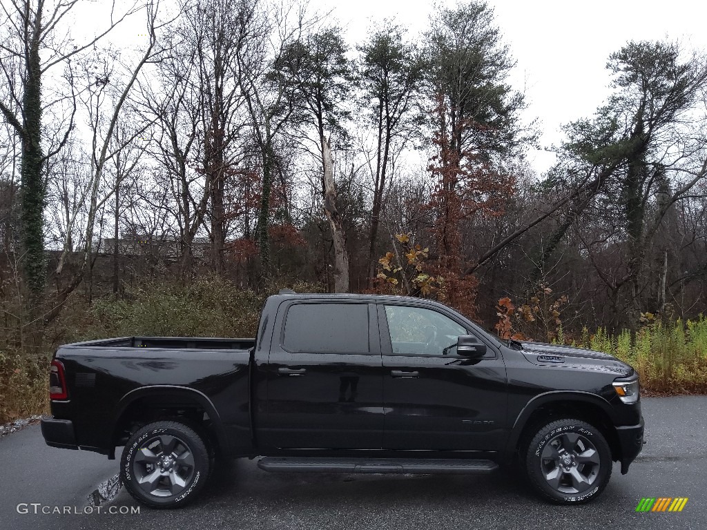 Diamond Black Crystal Pearl 2022 Ram 1500 Big Horn Built-to-Serve Edition Crew Cab 4x4 Exterior Photo #145279784