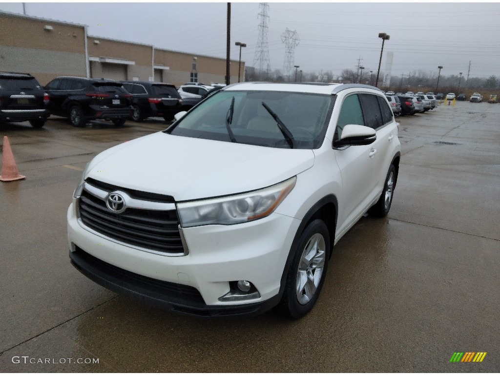 2016 Highlander Limited AWD - Blizzard Pearl / Almond photo #1