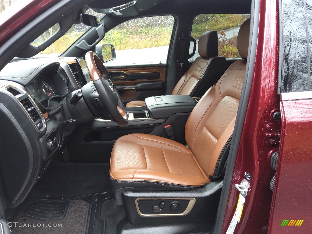 Black/New Saddle Interior 2022 Ram 1500 Limited Longhorn Crew Cab 4x4 Photo #145280774