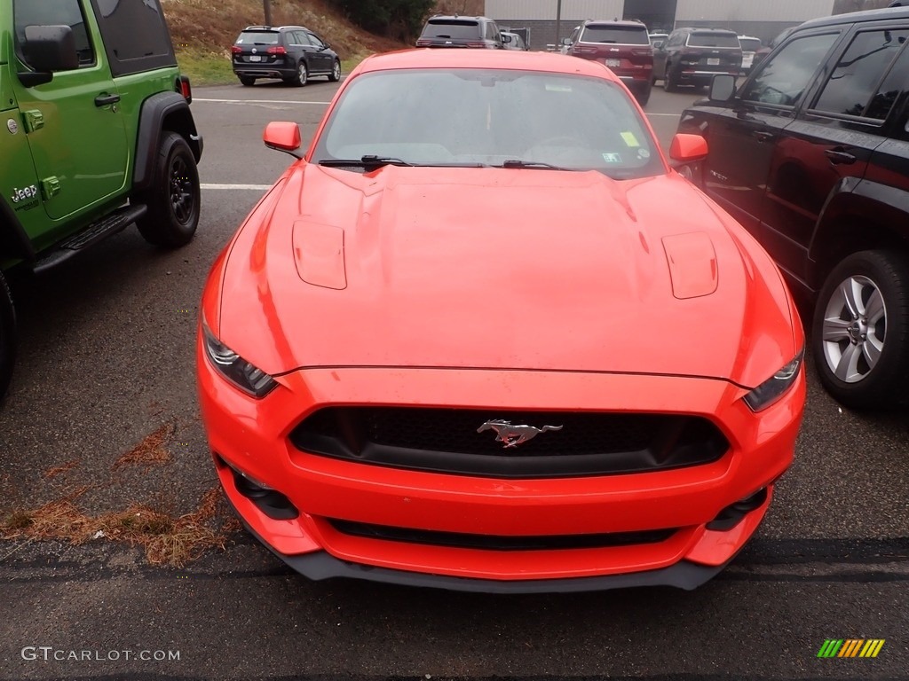 2015 Mustang GT Coupe - Competition Orange / Ebony photo #2