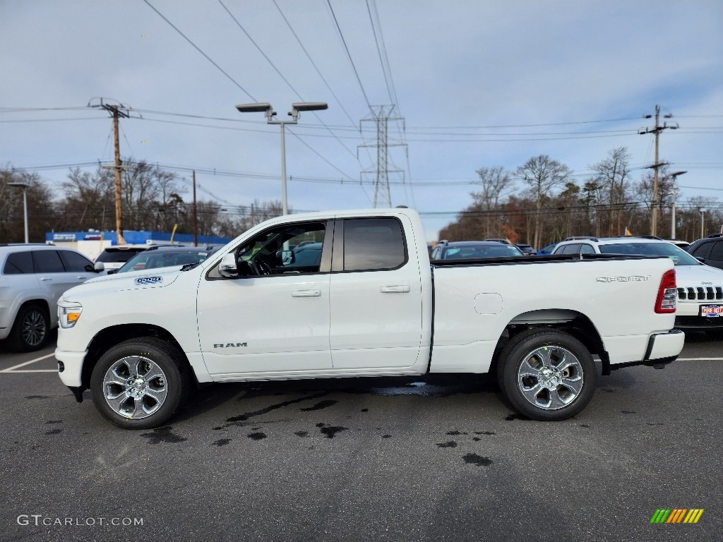 Bright White 2022 Ram 1500 Big Horn Quad Cab 4x4 Exterior Photo #145283007