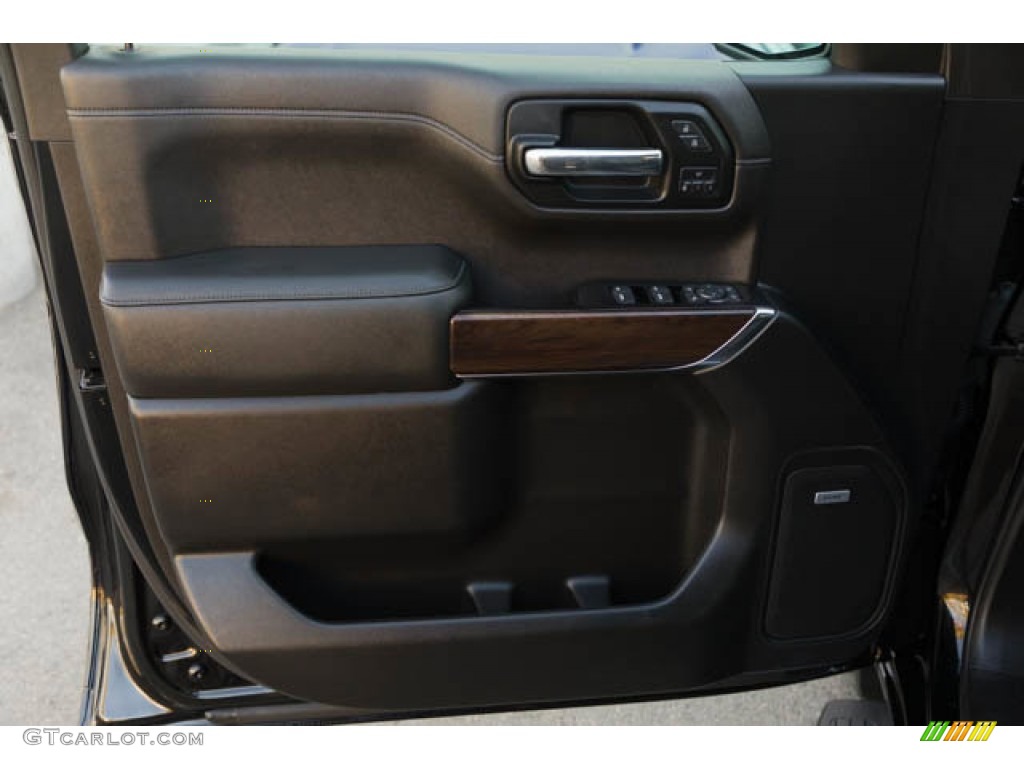 2019 GMC Sierra 1500 SLT Crew Cab 4WD Jet Black Door Panel Photo #145283058