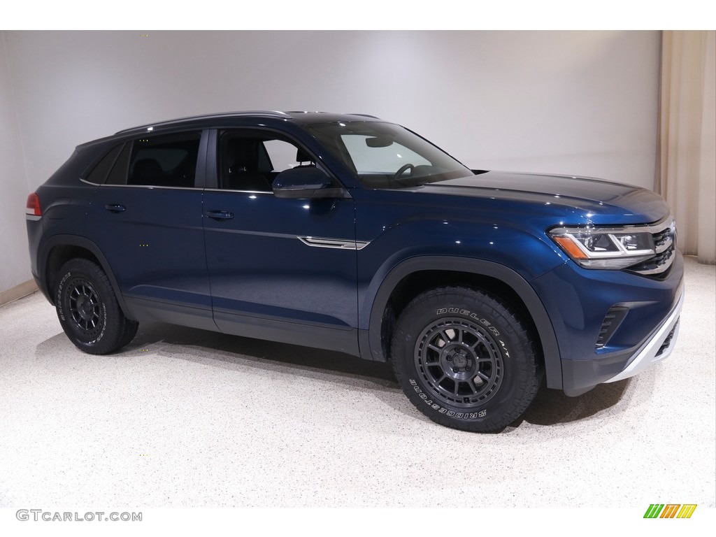 Tourmaline Blue Metallic 2020 Volkswagen Atlas Cross Sport SE 4Motion Exterior Photo #145284150