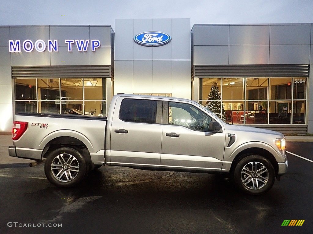 2021 F150 STX SuperCrew 4x4 - Iconic Silver / Black photo #1