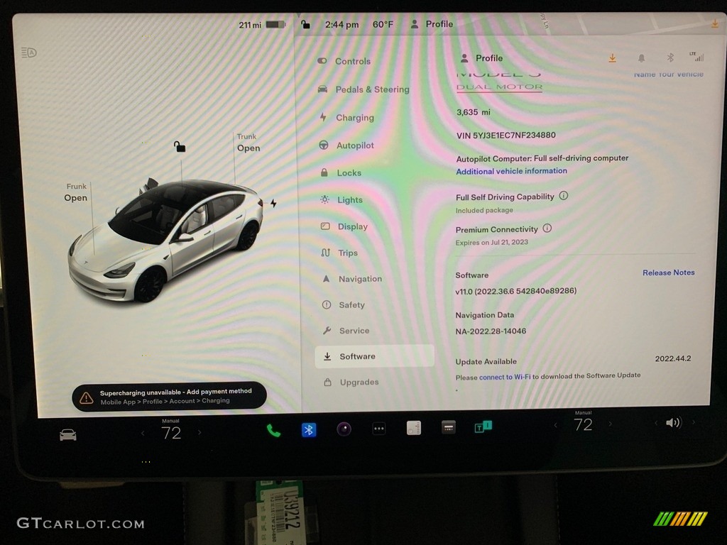 2022 Model 3 Performance AWD - Pearl White Multi-Coat / White photo #14