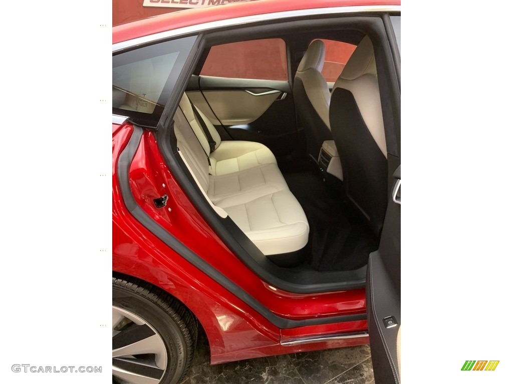 2020 Model S Long Range Plus - Red Multi-Coat / Cream photo #11