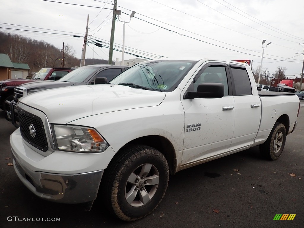 2017 1500 SLT Quad Cab 4x4 - Bright White / Black/Diesel Gray photo #1