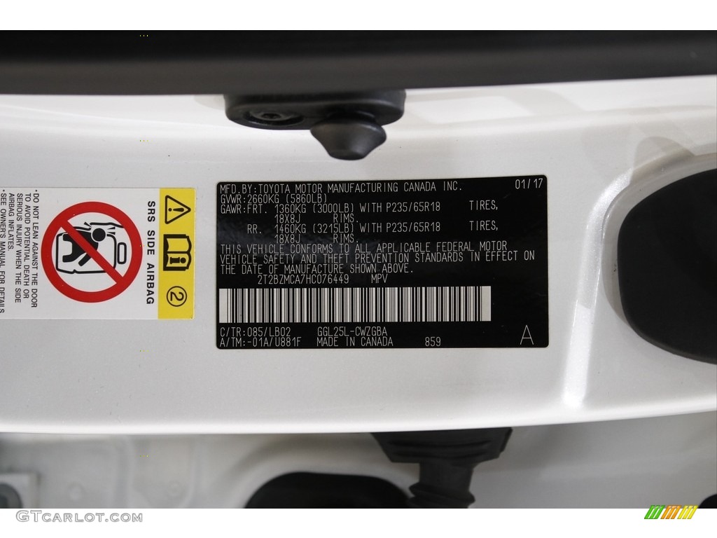 2017 RX 350 AWD - Eminent White Pearl / Parchment photo #23