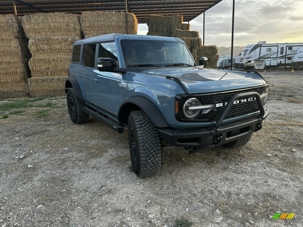 Cactus Gray 2021 Ford Bronco First Edition 4x4 4-Door Exterior Photo #145287084