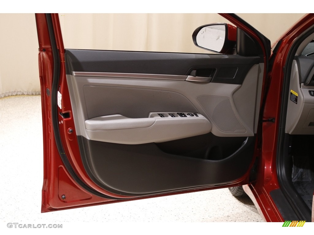 2019 Elantra SEL - Scarlet Red / Gray photo #4
