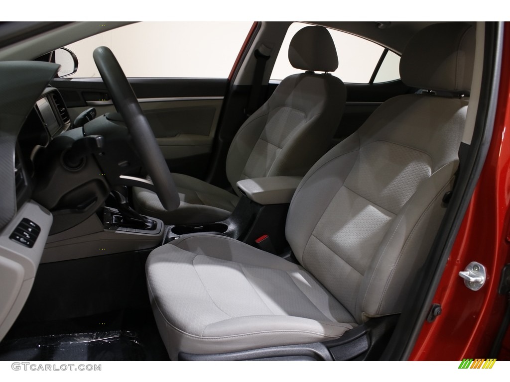 2019 Elantra SEL - Scarlet Red / Gray photo #5