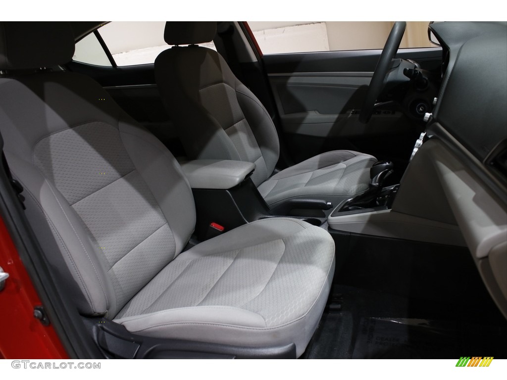 2019 Elantra SEL - Scarlet Red / Gray photo #14