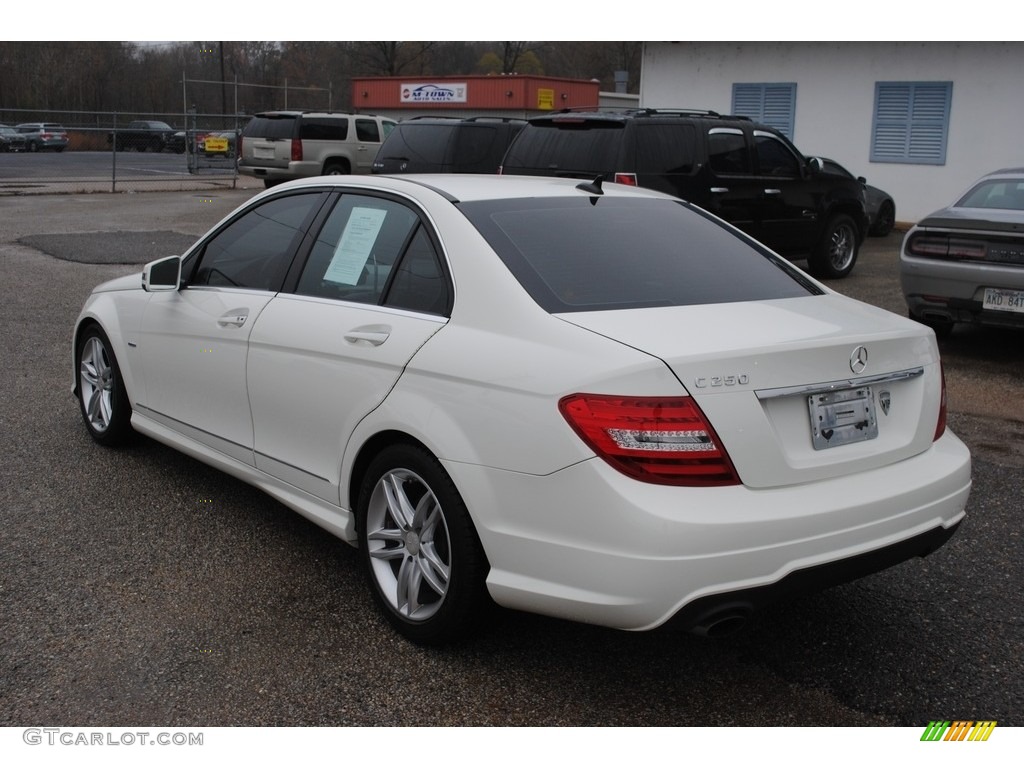 2012 C 250 Sport - Arctic White / Black photo #3