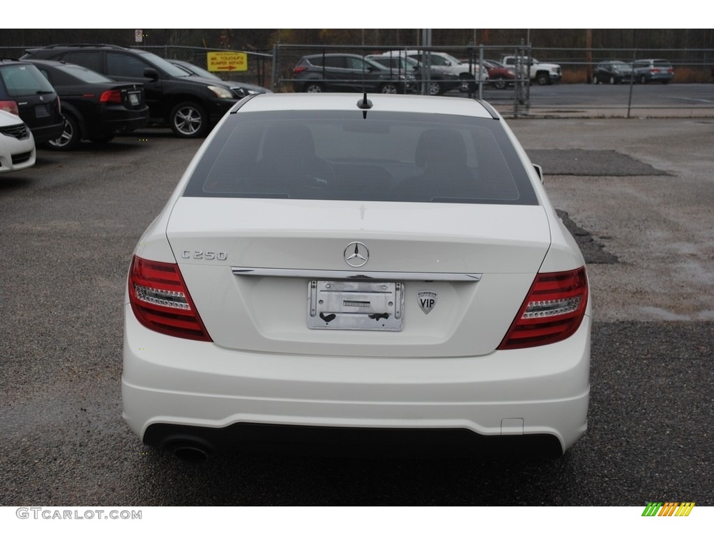 2012 C 250 Sport - Arctic White / Black photo #4