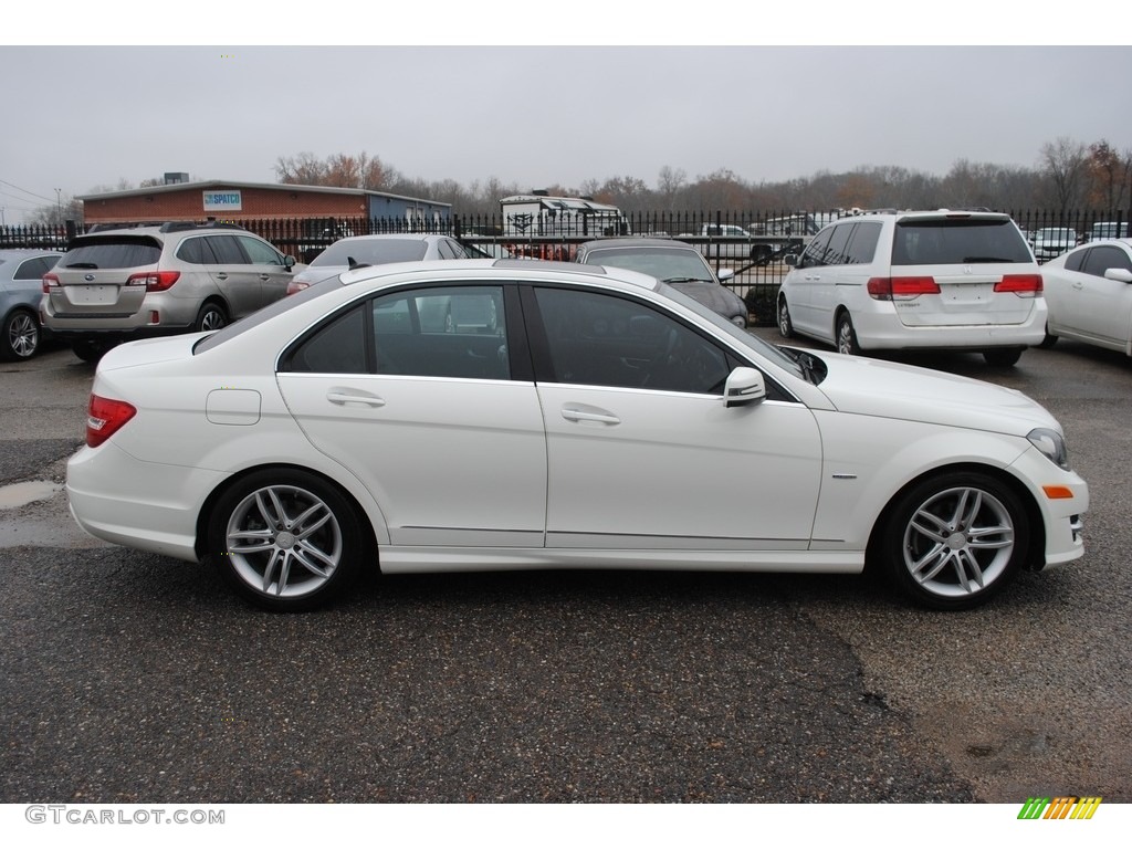2012 C 250 Sport - Arctic White / Black photo #6