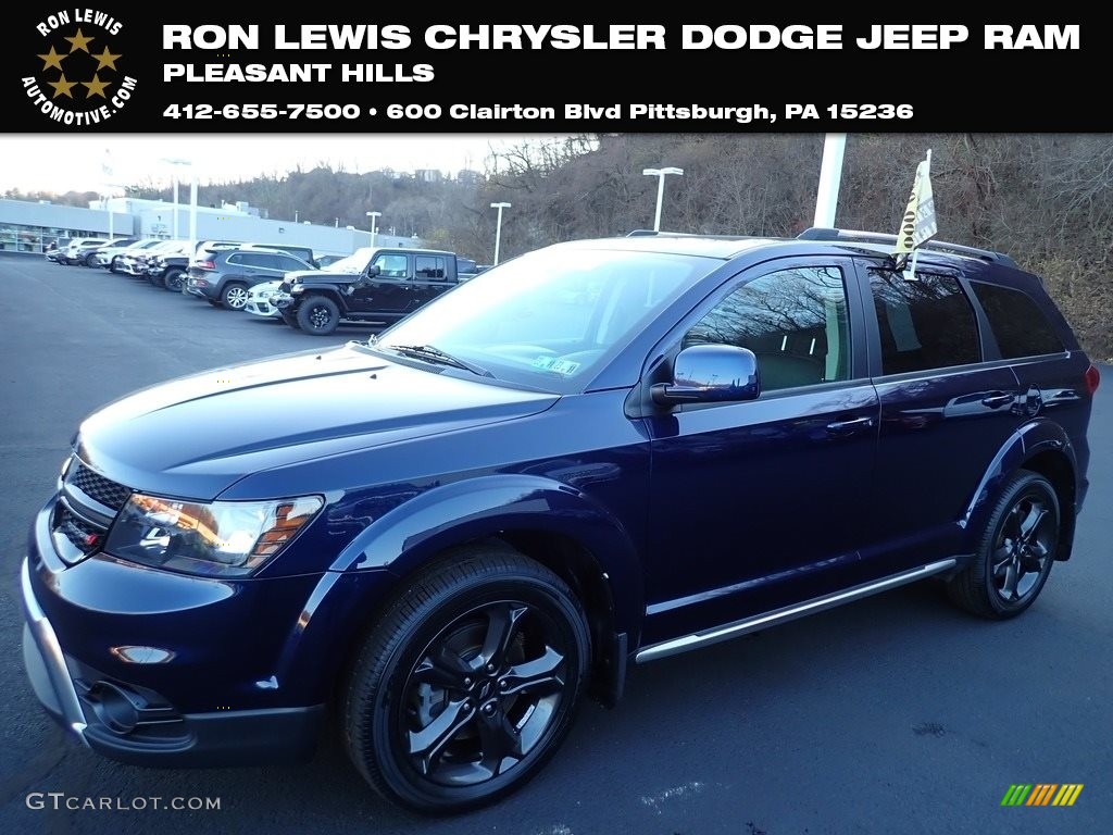 2019 Journey Crossroad AWD - Contusion Blue Pearl / Black photo #1