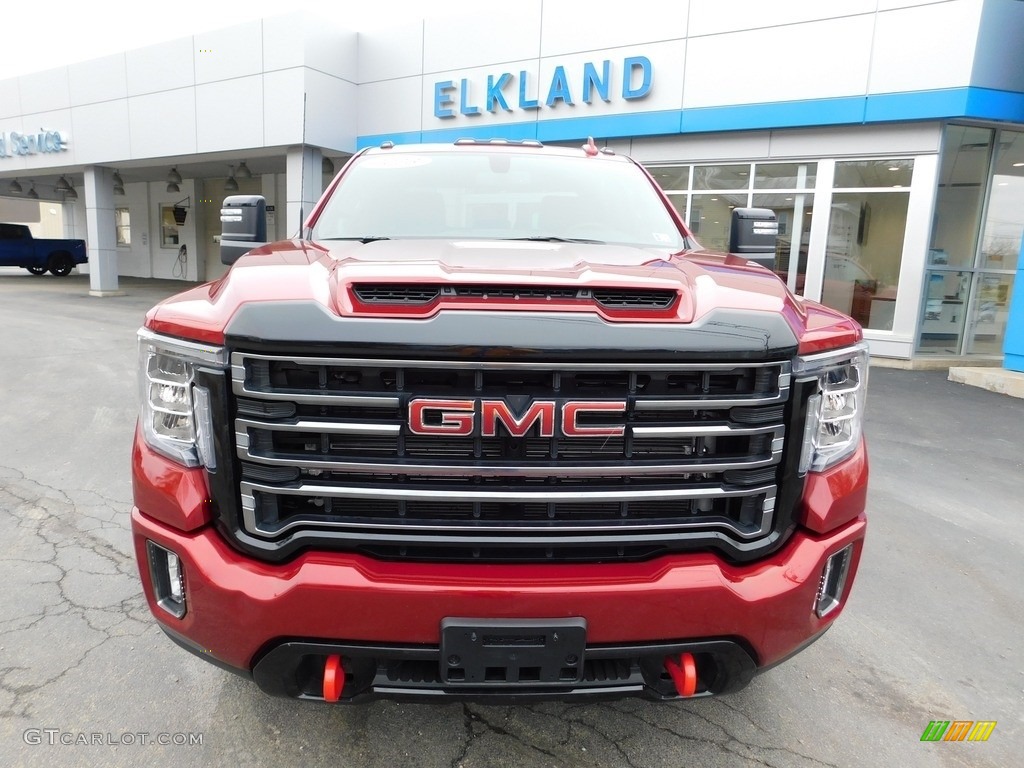 2023 Sierra 2500HD AT4 Crew Cab 4x4 - Cayenne Red Tintcoat / Jet Black w/Kalahari Accents photo #4